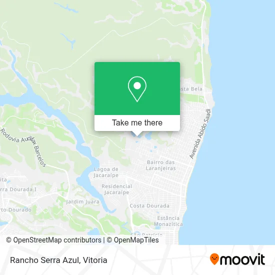 Rancho Serra Azul map