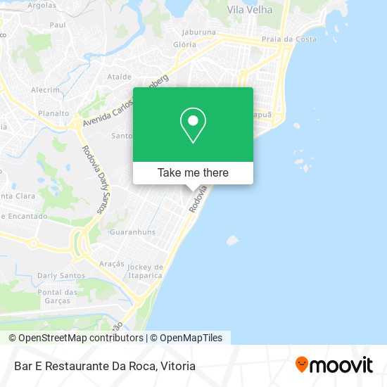Mapa Bar E Restaurante Da Roca