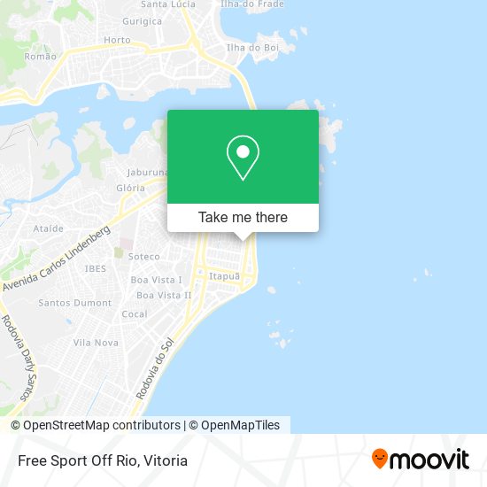 Mapa Free Sport Off Rio