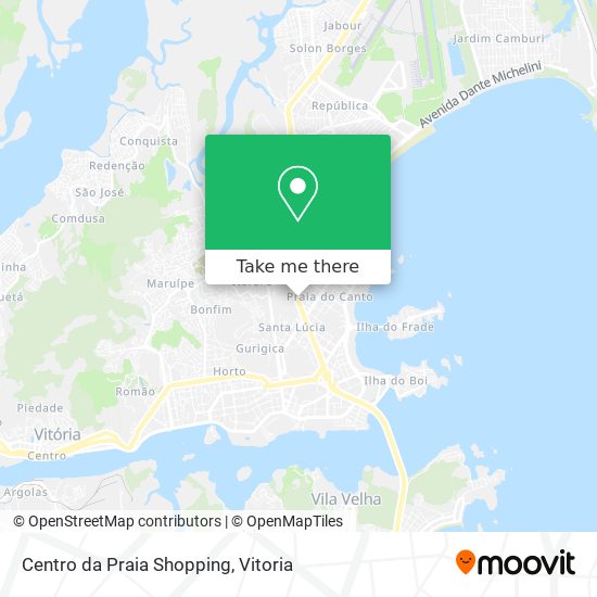 Centro da Praia Shopping map