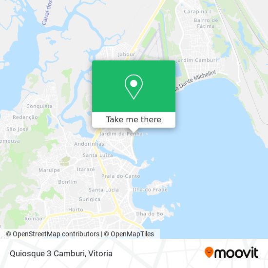 Quiosque 3 Camburi map
