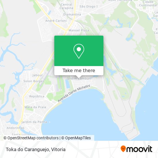 Toka do Caranguejo map
