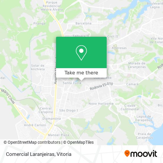 Comercial Laranjeiras map