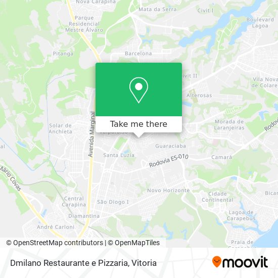 Dmilano Restaurante e Pizzaria map