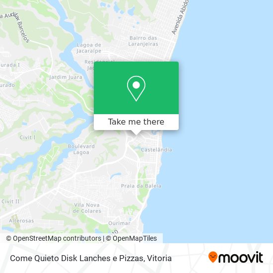 Come Quieto Disk Lanches e Pizzas map