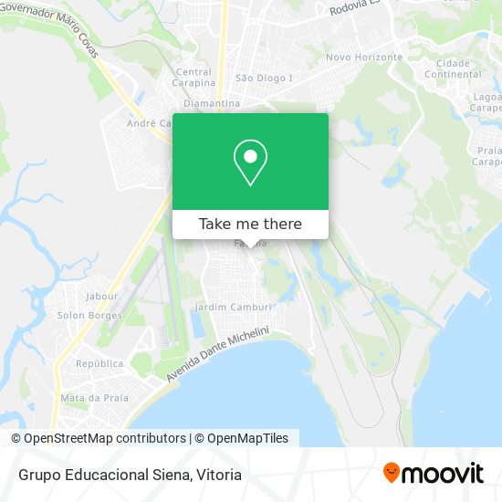 Grupo Educacional Siena map