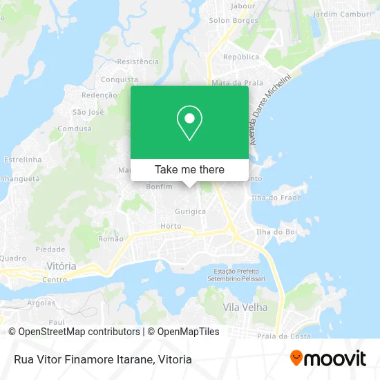 Rua Vitor Finamore Itarane map