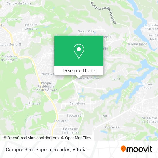 Compre Bem Supermercados map