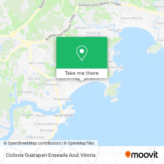 Ciclovia Guarapari-Enseada Azul map