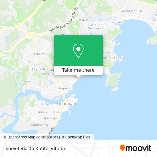 sorveteria do Katito map