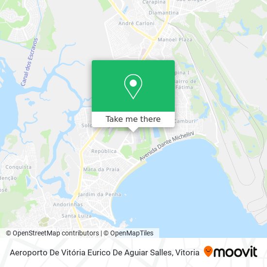 Aeroporto De Vitória Eurico De Aguiar Salles map