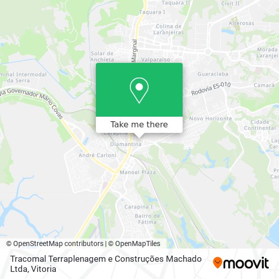 Tracomal Terraplenagem e Construções Machado Ltda map