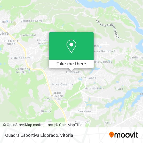 Quadra Esportiva Eldorado map