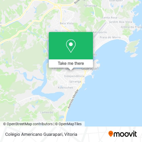 Colégio Americano Guarapari map