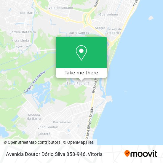 Mapa Avenida Doutor Dório Silva 858-946