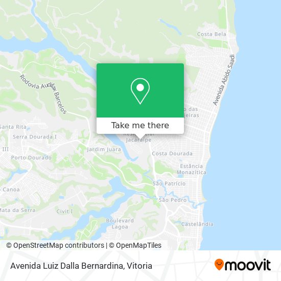 Avenida Luiz Dalla Bernardina map
