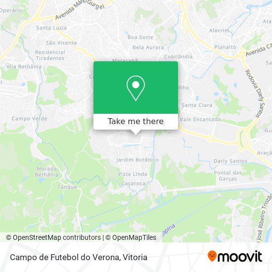 Campo de Futebol do Verona map