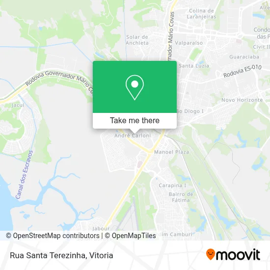 Rua Santa Terezinha map