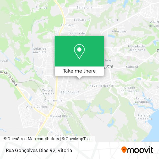 Rua Gonçalves Dias 92 map