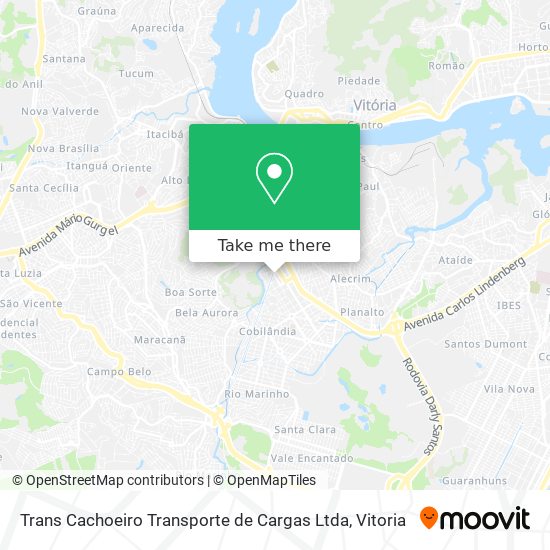 Trans Cachoeiro Transporte de Cargas Ltda map