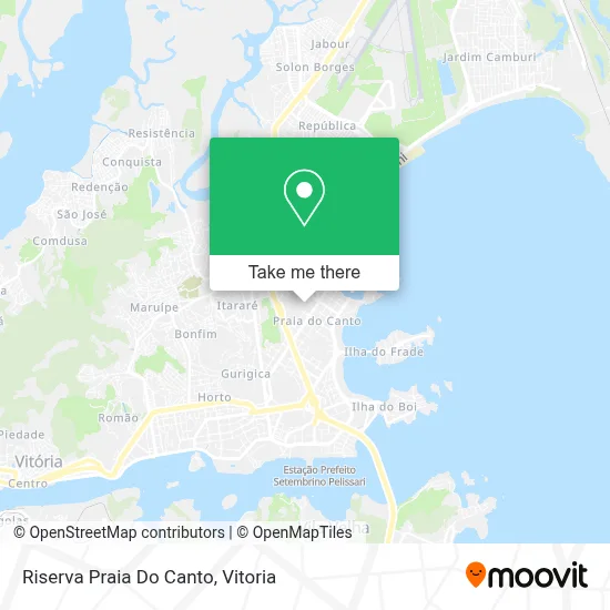 Riserva Praia Do Canto map