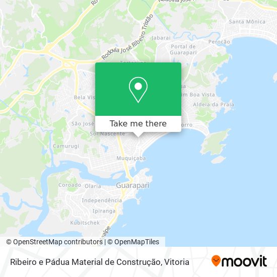 Ribeiro e Pádua Material de Construção map