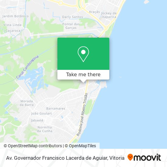 Av. Governador Francisco Lacerda de Aguiar map