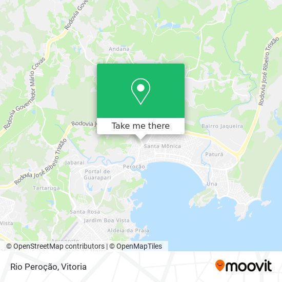 Rio Peroção map