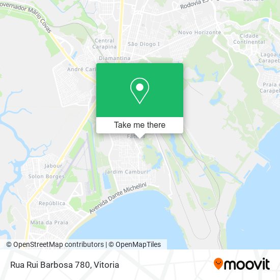 Rua Rui Barbosa 780 map