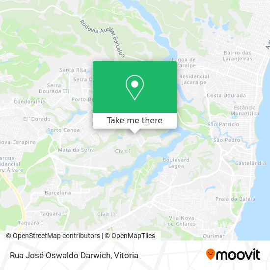 Rua José Oswaldo Darwich map
