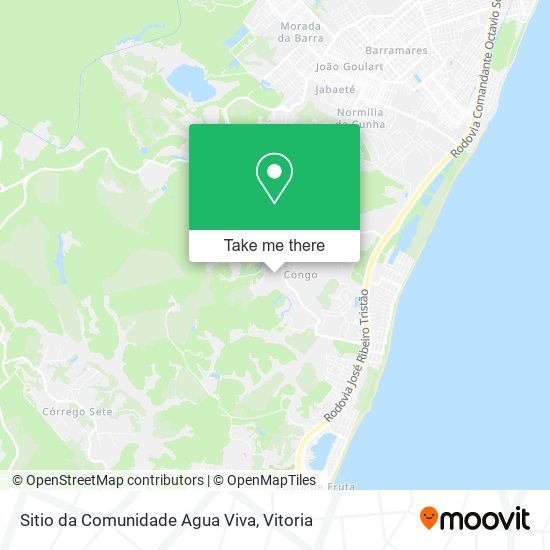 Sitio da Comunidade Agua Viva map