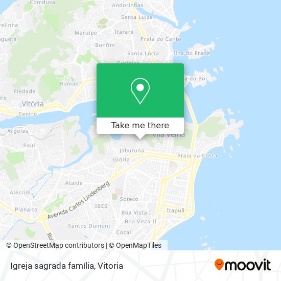 Igreja sagrada família map