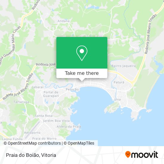 Praia do Boião map