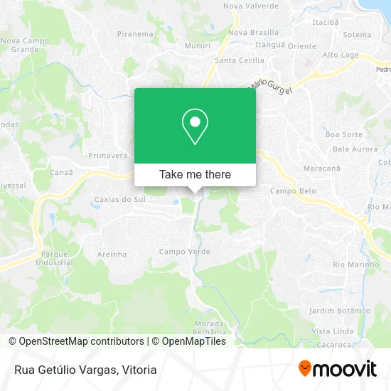 Rua Getúlio Vargas map