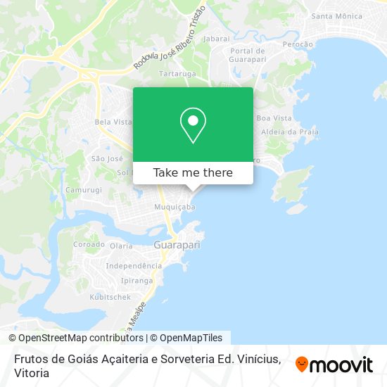 Frutos de Goiás Açaiteria e Sorveteria Ed. Vinícius map