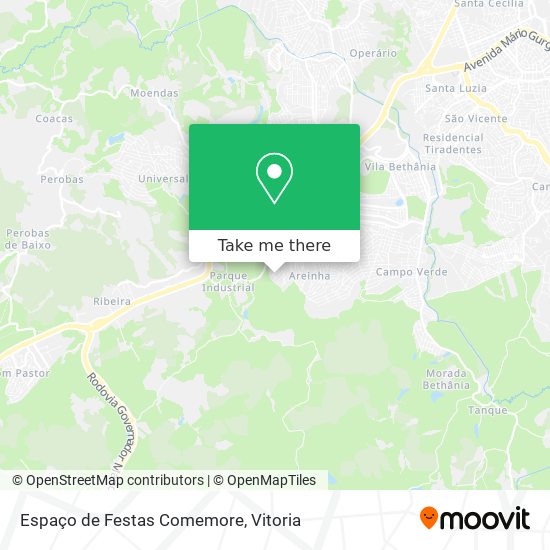 Espaço de Festas Comemore map