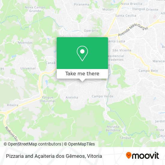Pizzaria and Açaiteria dos Gêmeos map