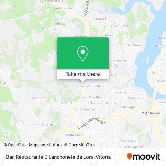 Bar, Restaurante E Lanchonete da Lora map
