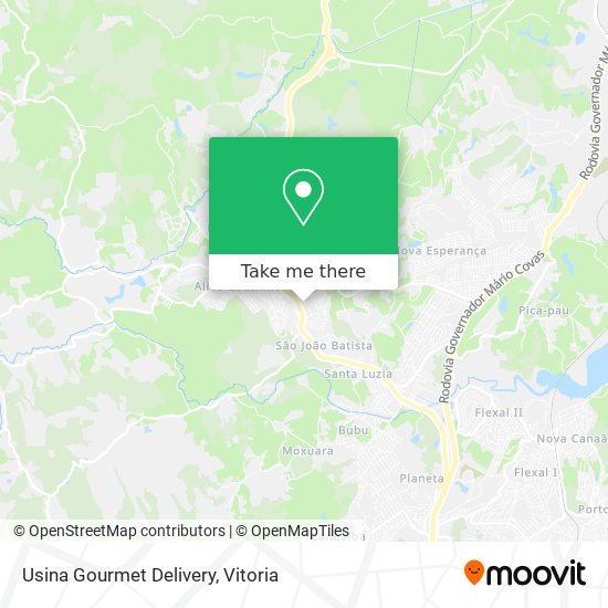 Usina Gourmet Delivery map