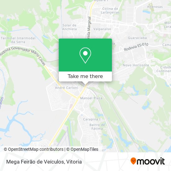 Mega Feirão de Veículos map