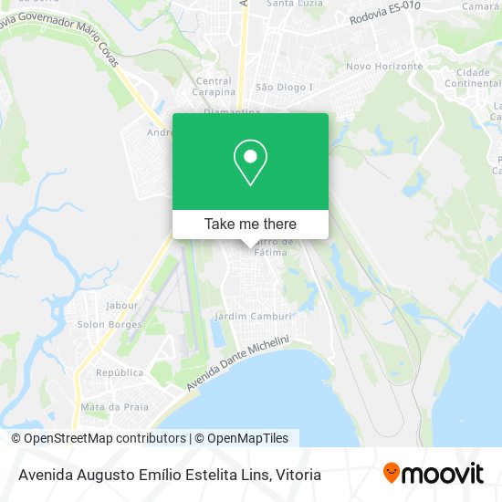 Avenida Augusto Emílio Estelita Lins map
