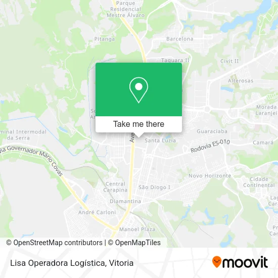 Lisa Operadora Logística map