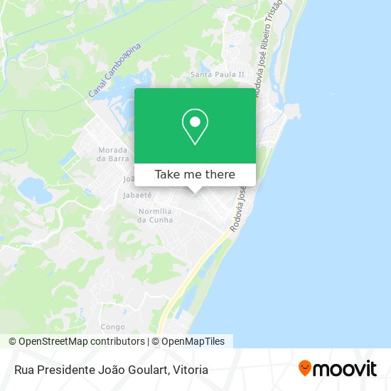 Mapa Rua Presidente João Goulart