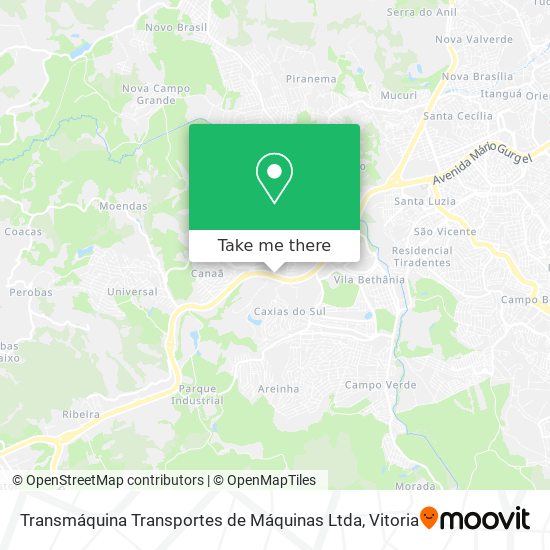 Transmáquina Transportes de Máquinas Ltda map