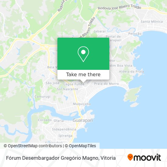Fórum Desembargador Gregório Magno map