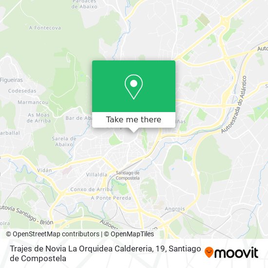 How to get to Trajes de Novia La Orquidea Caldereria, 19 in Santiago De  Compostela by Bus?