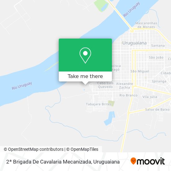 2ª Brigada De Cavalaria Mecanizada map
