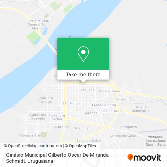 Mapa Ginásio Municipal Gilberto Oscar De Miranda Schmidt