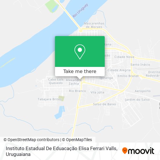 Mapa Instituto Estadual De Eduacação Elisa Ferrari Valls