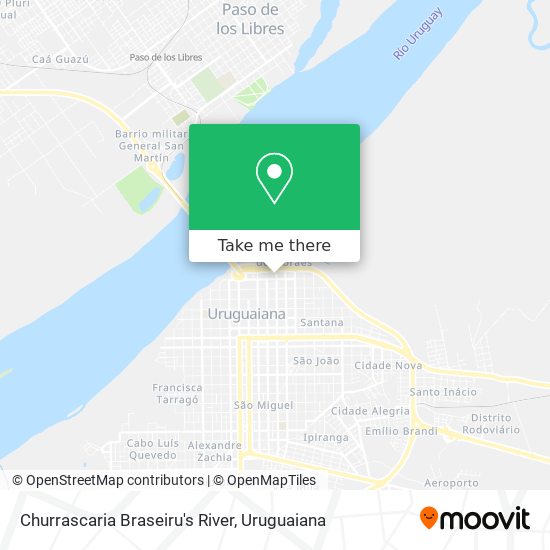 Mapa Churrascaria Braseiru's River